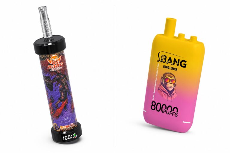 QQ BANG BLAZE 80K und Bang Leader 80K 3-in-1 nebeneinander auf weißem Hintergrund für einen neutralen Produktvergleich