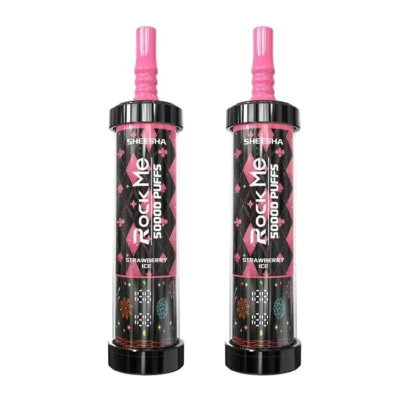 ROCKME SHEESHA 50K Züge Original LCD-Display Einweg-E-Zigarette