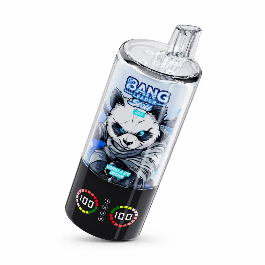 Bang Leader Stoll 100K 100000 Züge 4-in-1 Aromen & Quad-Mesh-Coil LED-Display Einweg-E-Zigarette
