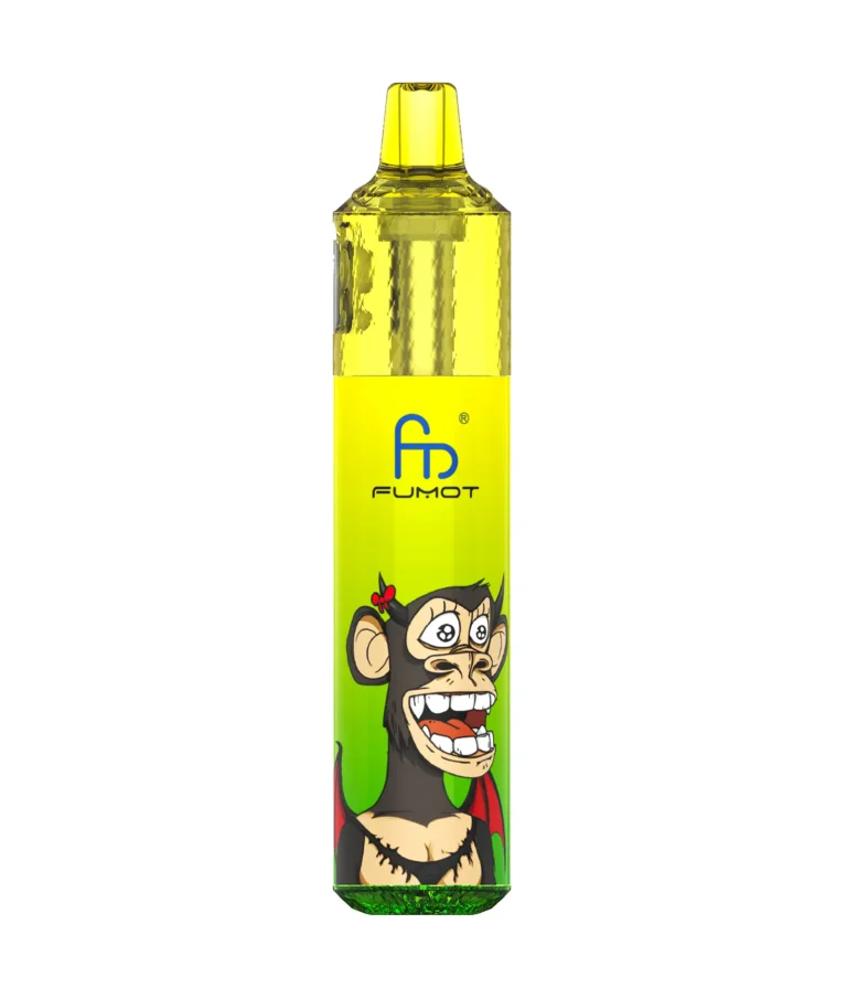 FUMOT Aqua Flow Pod-System mit transparenter Kartusche auf weißem Hintergrund