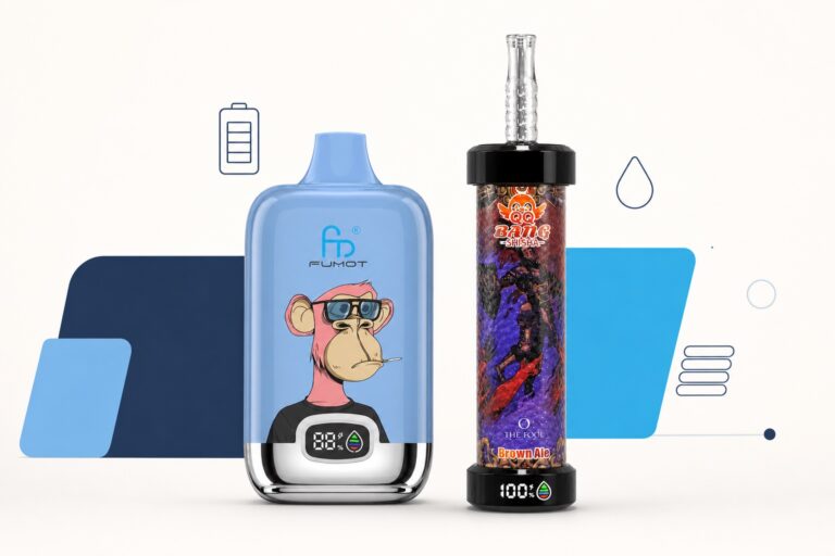 FUMOT Digital Box 12000 und QQ BANG Blaze 80K als Modelle für ein Vape-Glossar