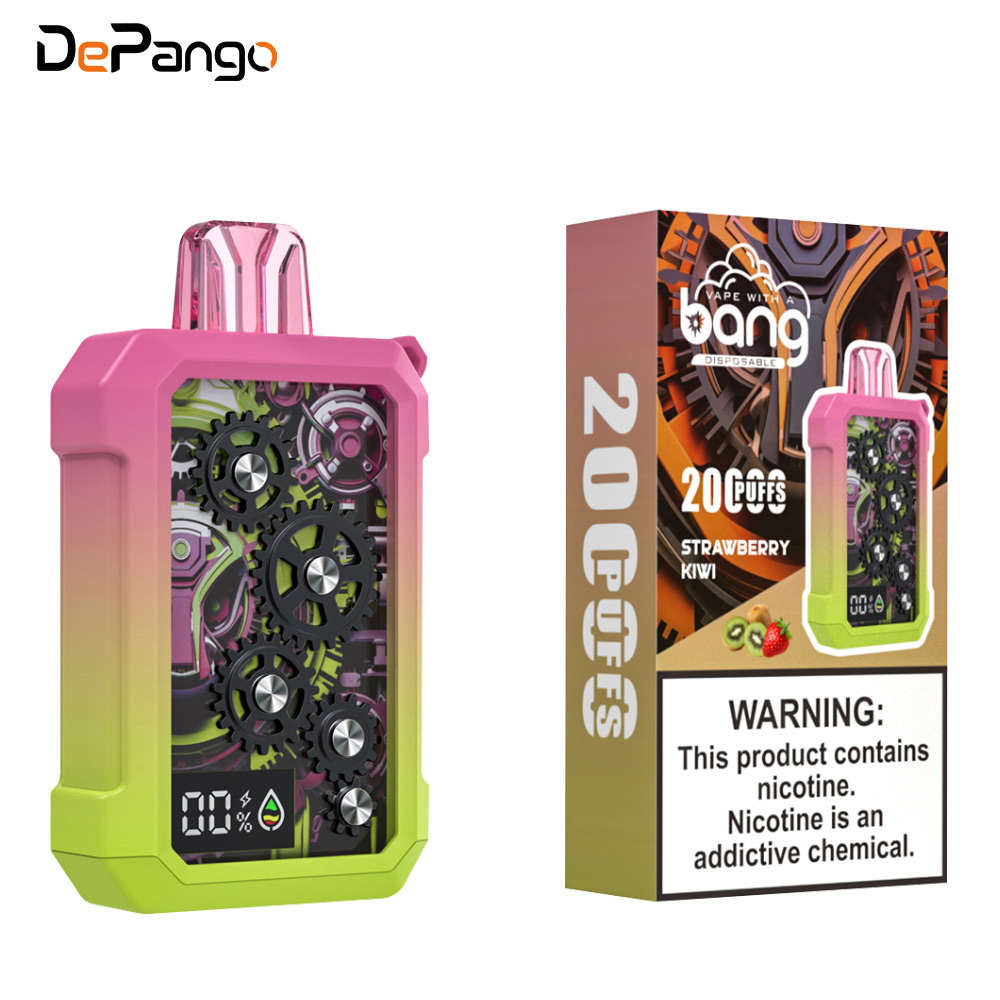 BANG Gear Tick Tock 20K Strawberry Kiwi Verpackung auf weißem Hintergrund