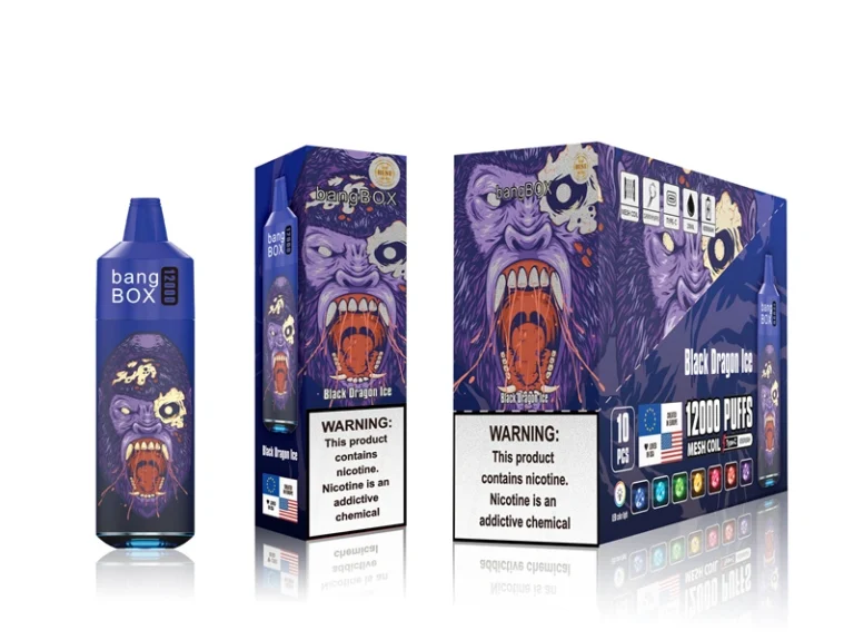 BANG BOX 12K Black Dragon Ice Produktansicht auf weißem Hintergrund