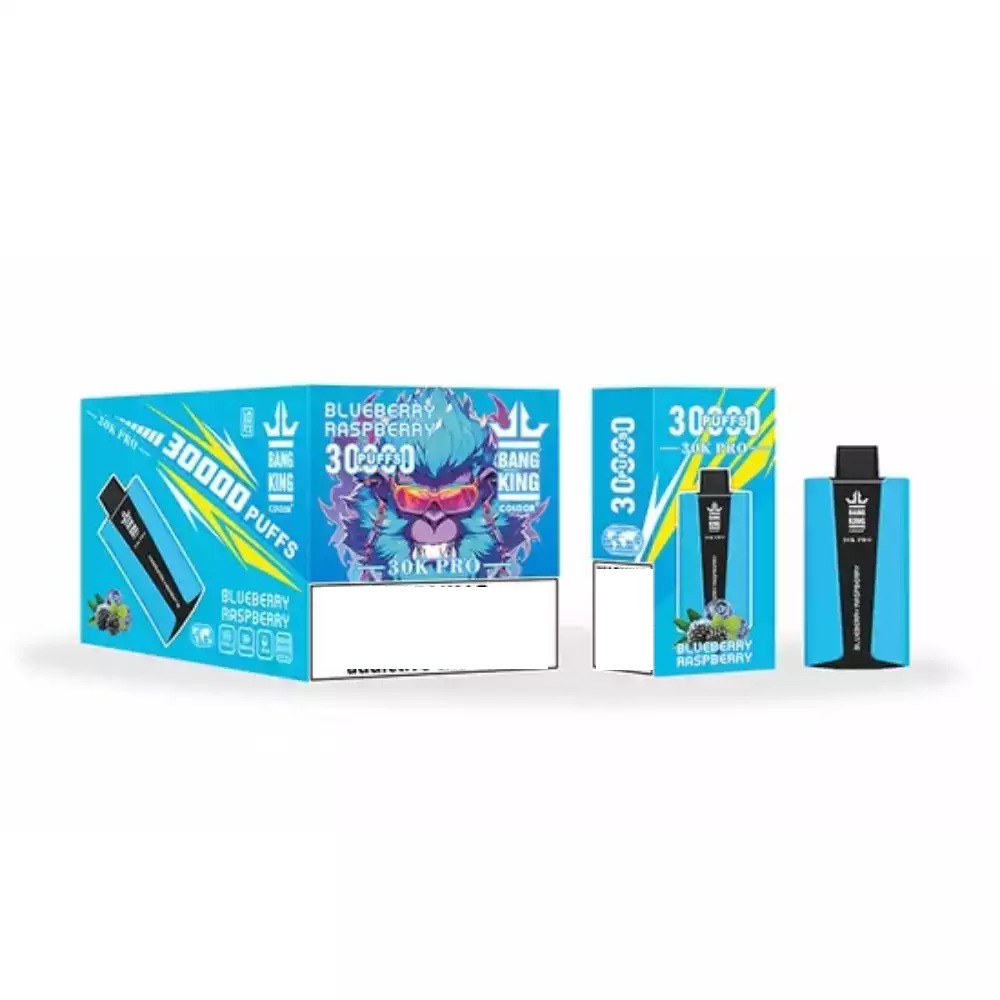 BANG King 30K Pro Blueberry Raspberry Produktansicht auf weißem Hintergrund