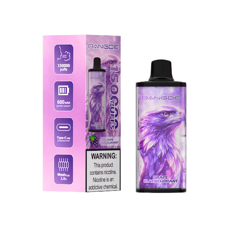 BANGDE 150K Grape Blackcurrant auf weißem Hintergrund