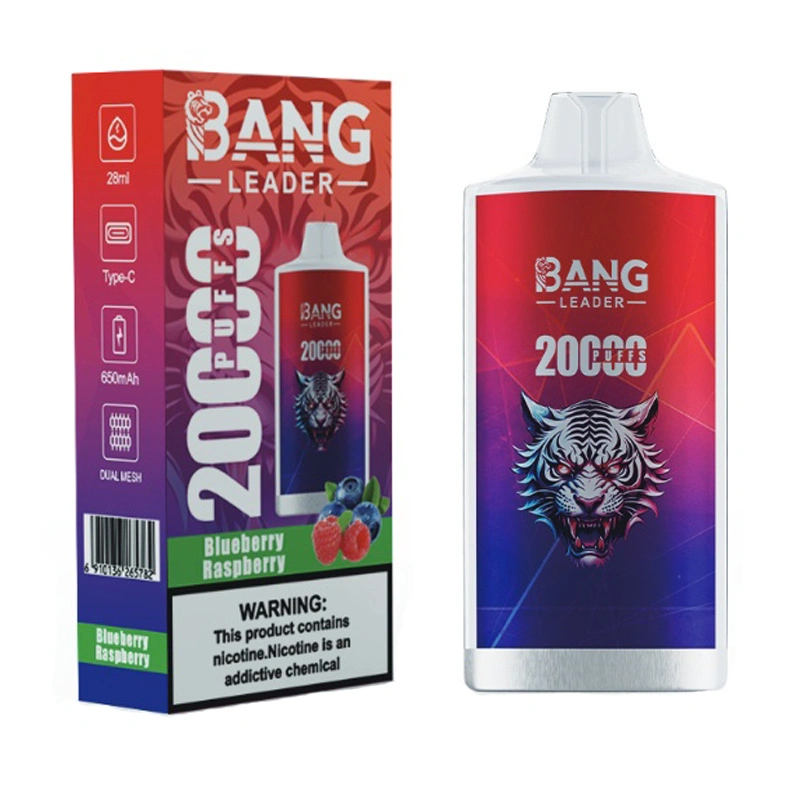 BANG Leader 20K Blueberry Raspberry Produktansicht auf weißem Hintergrund