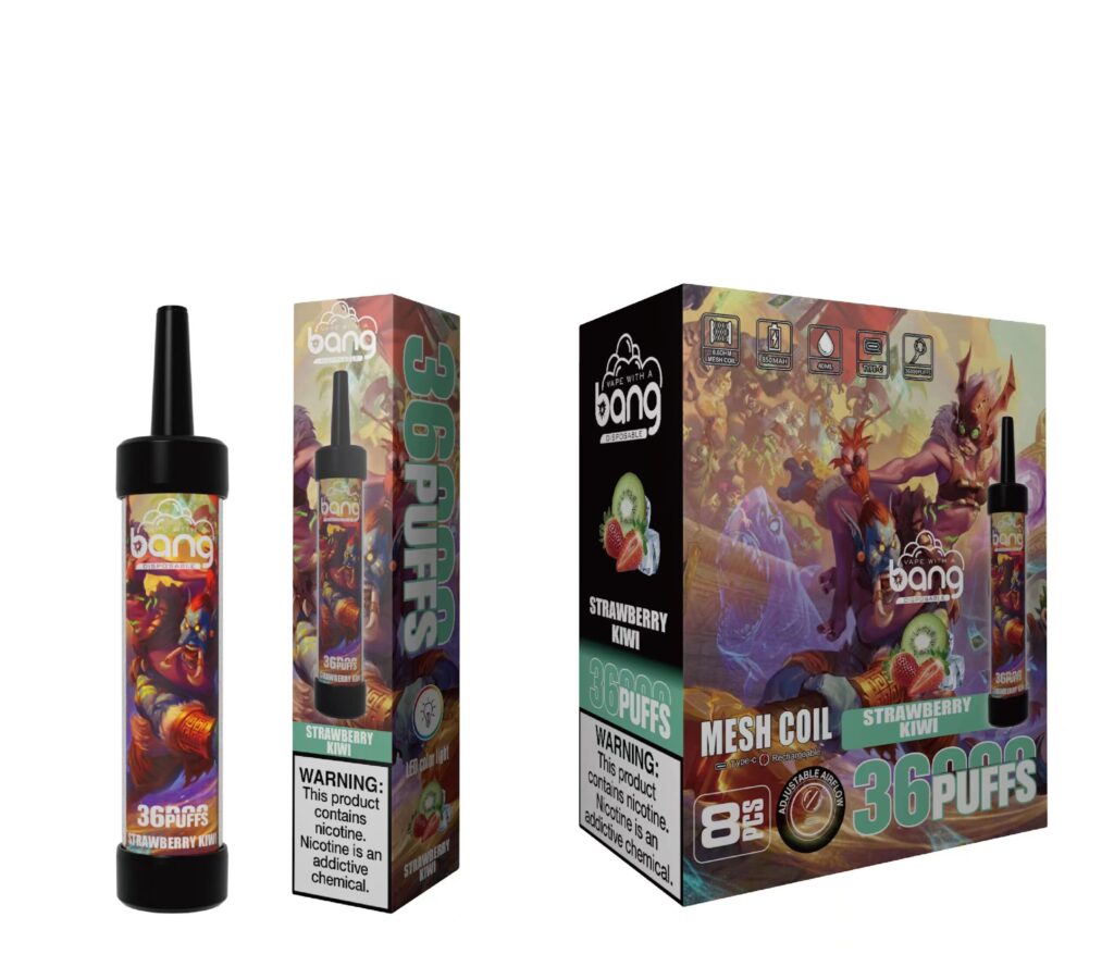 BANG 36K Strawberry Kiwi Produktansicht auf weißem Hintergrund