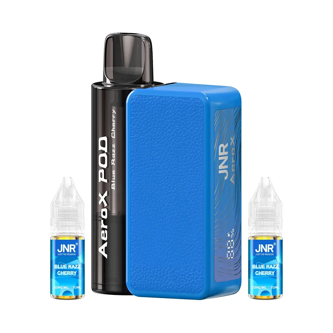 JNR AeroX 32K – Blue Razz Cherry, weißer Hintergrund