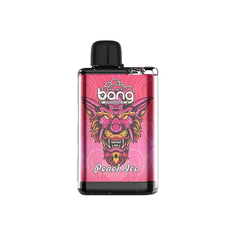 BANG 28K Ice Control Peach Ice auf weißem Hintergrund