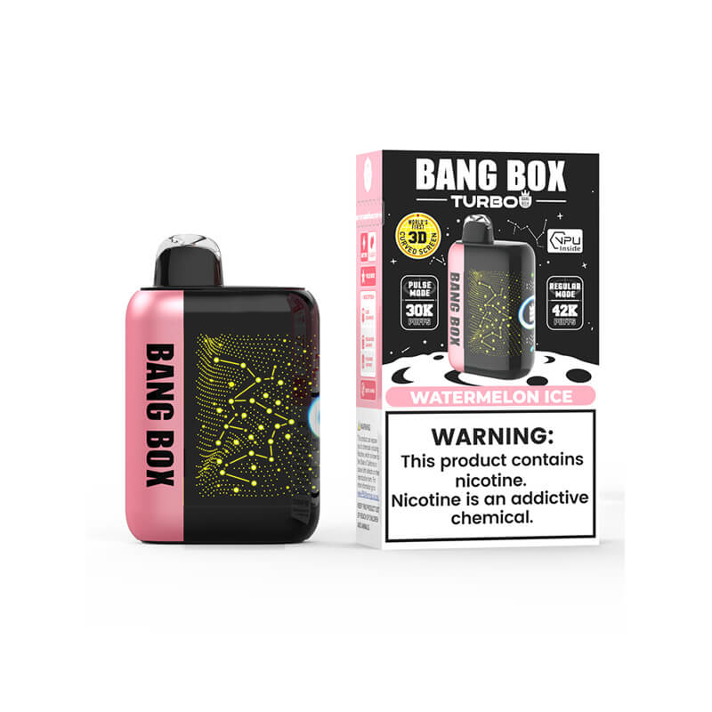 BANG Box Turbo 42K Watermelon Ice auf weißem Hintergrund