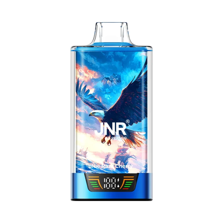 JNR Falcon Pro 28K – Blue Razz Cherry, weißer Hintergrund
