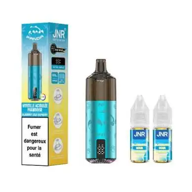 JNR Panda 25.500 Blueberry Sour Raspberry auf weißem Hintergrund