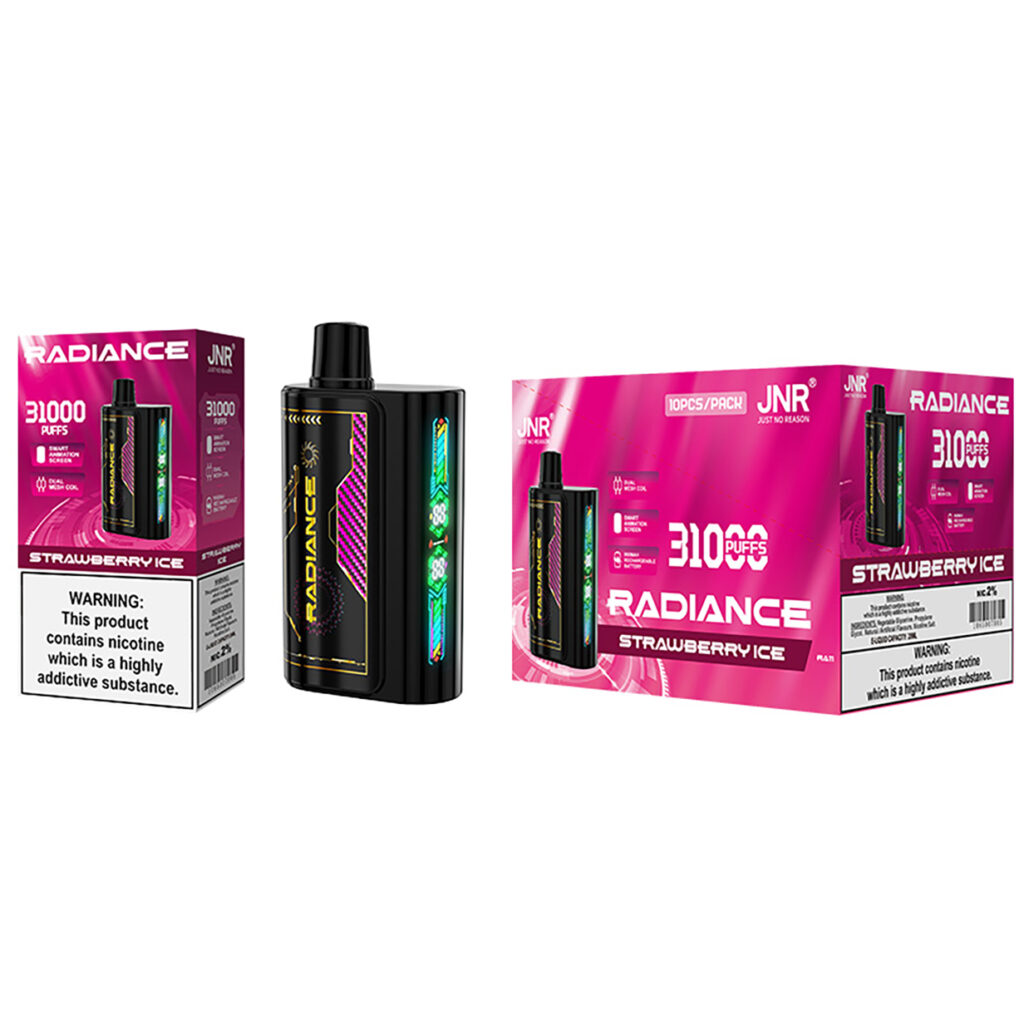 JNR Radiance 31K Strawberry Ice auf weißem Hintergrund